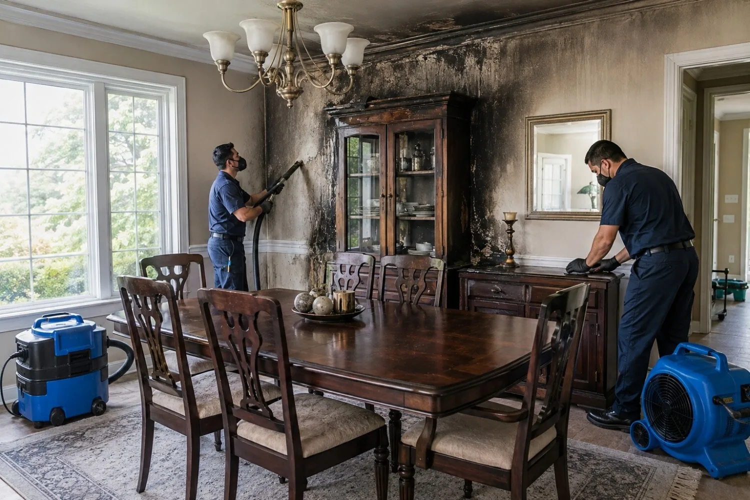 Fire Damage Restoration Nuevo in Nuevo